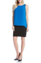 Women's Karen Kane Hallie Double Layer Shift Dress