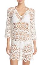 Women's Surf Gypsy Crochet Cover-up Tunic - White