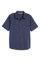 Men's Travis Mathew Linear Slim Fit Sport Shirt - Blue
