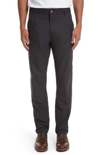Men's Carhartt Work In Progress Ruck Double Knee Canvas Pants X 34 - Blue