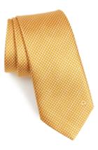 Men's Salvatore Ferragamo Geneve Silk Tie, Size - Yellow