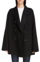 Women's Acne Studios Odine Double Breasted Wool & Cashmere Coat Us / 34 Eu - Black