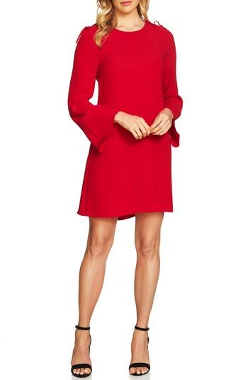 Women's Cece Moss Tie Shoulder Bell Sleeve Shift Dress