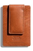 Shinola Money Clip Card Case - Metallic