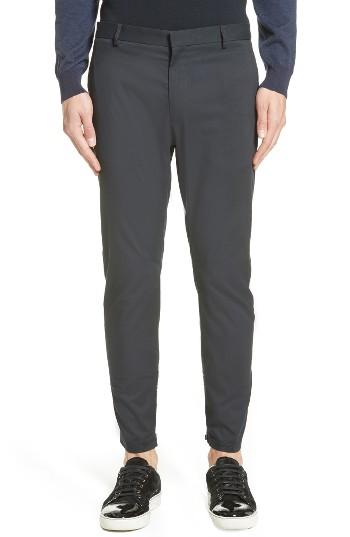 Men's Lanvin Cotton & Silk Biker Pants