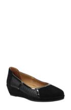 Women's L'amour Des Pieds Betty Jane Wedge .5 M - Black