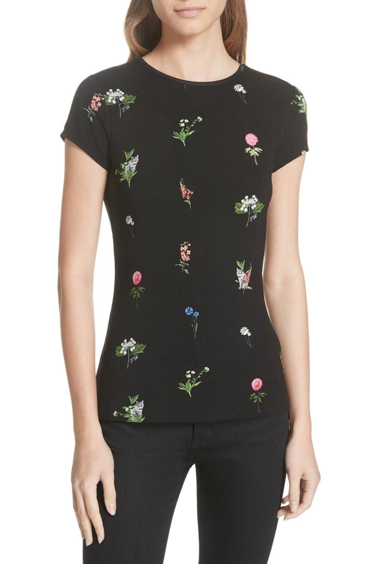 Women's Ted Baker London Roobey Florence Fitted Tee
