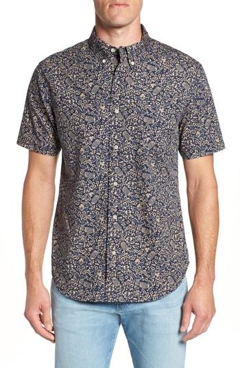 Men's Reyn Spooner North Shore Juice Regular Fit Sport Shirt, Size - Blue