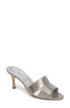 Women's Manolo Blahnik Iacopo Mule Sandal Us / 35eu - Metallic