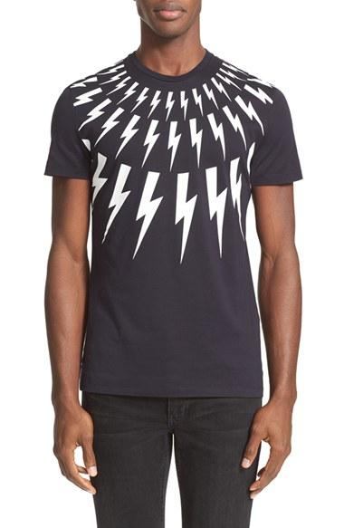 Men's Neil Barrett Thunderbolt Graphic T-shirt