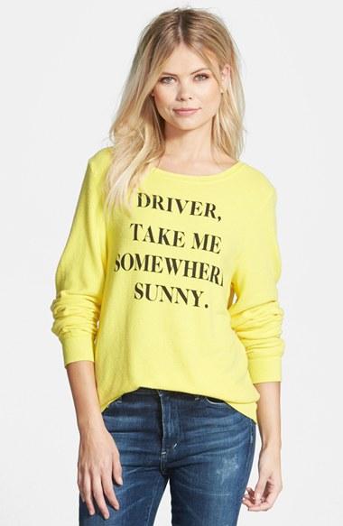 Women's Wildfox 'somewhere Sunny' Sweatshirt