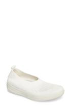 Women's Fitflop Uberknit Slip-on Sneaker .5 M - White