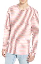 Men's Wax London Duval Stripe Long Sleeve T-shirt