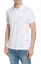 Men's Bonobos Slim Fit Embroidered Pique Polo - White