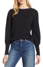 Women's Halogen Bobble Stitch Sweater - Black