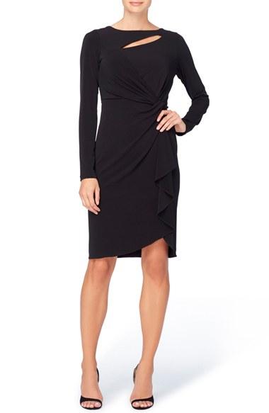 Women's Catherine Catherine Malandrino Gertie Keyhole Twist Front Sheath Dress