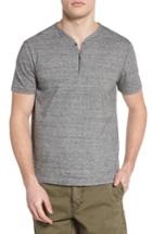 Men's John Varvatos Star Usa Fit Henley, Size Small - Grey