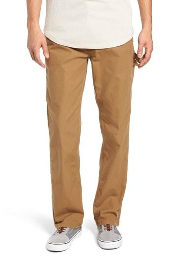Men's Vans Hardware Straight Fit Carpenter Pants - Brown
