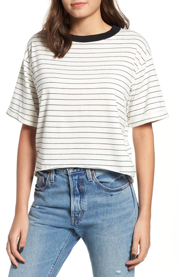 Women's Project Social T Freddy Crop Ringer Tee