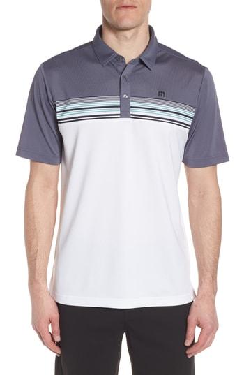 Men's Travis Mathew Otters Pique Polo, Size - Blue