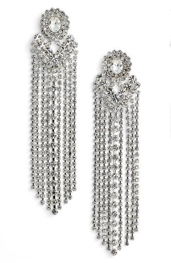 Women's Cristabelle Crystal Fringe Drop Earrings