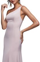 Women's Watters Jelina One-shoulder Gown - Pink