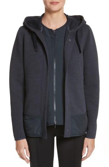 Women's Akris Punto Two-piece Hooded Jacket - Blue