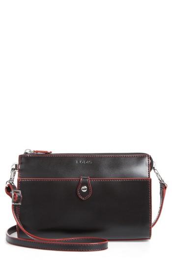 Lodis Audrey Under Lock & Key Vicky Convertible Leather Crossbody Bag - Black