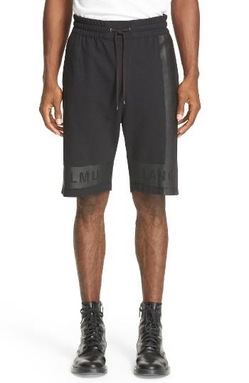 Men's Helmut Lang Logo Print Track Shorts