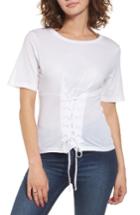 Women's Pst By Project Social T Corset Tee - White
