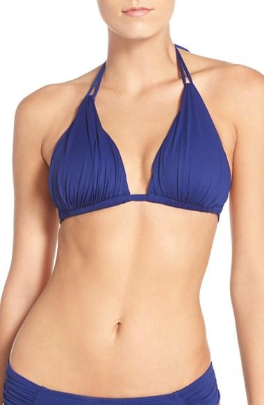 Women's La Blanca 'island Blanca' Halter Bikini Top - Blue