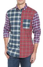 Men's Vineyard Vines Party Flannel Classic Fit Shirt, Size - Red