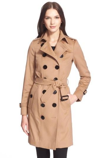 Women's Burberry London 'sandringham' Long Slim Cashmere Trench Coat