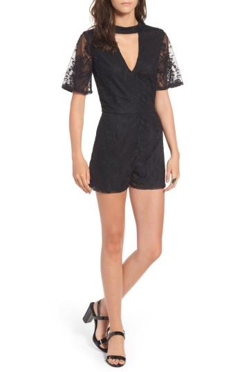 Women's Socialite Choker Lace Romper