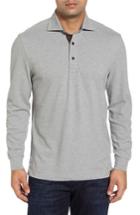 Men's Thaddeus Perry Long Sleeve Polo, Size - Metallic