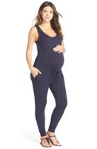Women's Loyal Hana 'marni' Maternity/nursing Romper - Blue