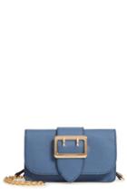 Burberry Mini Buckle Leather Bag - Blue