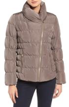 Women's Kenneth Cole Asymmetrical Puffer Jacket - Beige