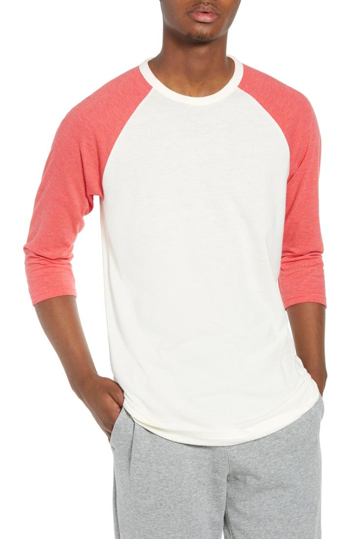Men's The Rail Baseball T-shirt, Size - Ivory