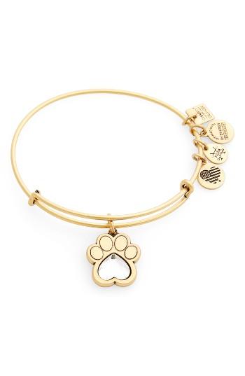 Women's Alex And Ani Prints Of Love Adjustable Wire Bangle