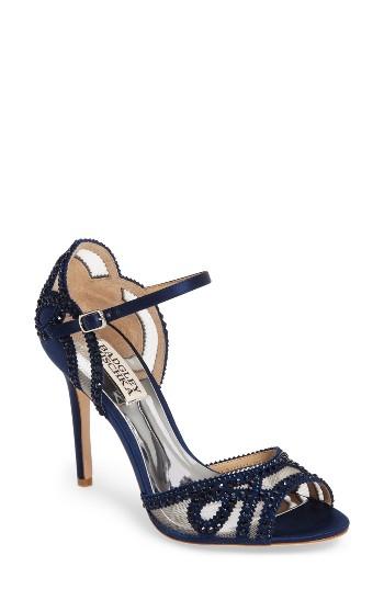 Women's Badgley Mischka Embellished Mesh Sandal