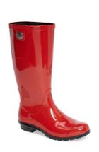 Women's Ugg 'shaye' Rain Boot M - Red