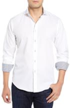 Men's Bugatchi Shaped Fit Print & Solid Sport Shirt