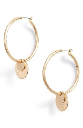 Women's Rebecca Minkoff Medallion Hoop Earrings
