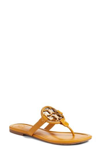 Women's Tory Burch Metal Miller Flip Flop M - Metallic
