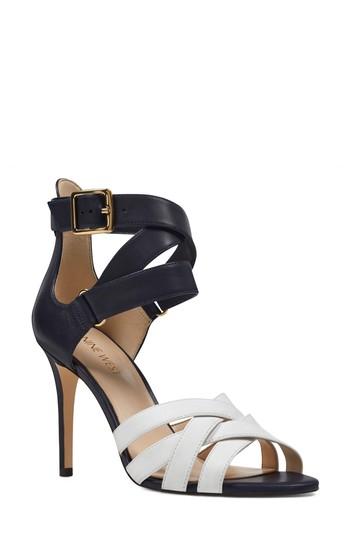 Women's Nine West Mcglynn Strappy Sandal M - Blue