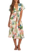 Women's Billabong Rolling Seas Print Midi Dress - Beige