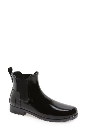 Women's Hunter Original Refined Chelsea Rain Boot M - Black