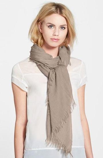 Women's Hinge Chambray Scarf Womens Tan