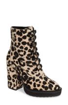 Women's Linea Paolo Hadrea Ii Genuine Calf Hair Bootie M - White